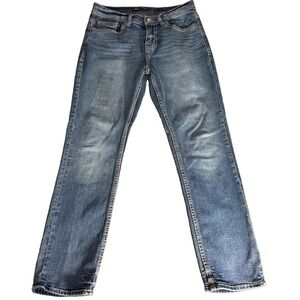 BKE Buckle Alec Jeans Straight Leg 31x30 Medium Wash